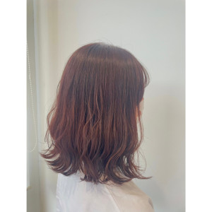 オレンジベージュ/秋カラー/ミディアム/SARA@永井ちひろ - SARA Beauty Sight 九大学研都市店掲載