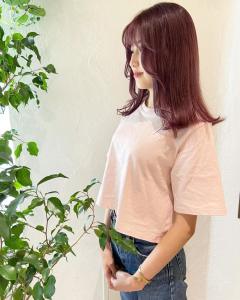 ～大人女性のラベンダーピンクカラー～ - 福岡 オーガニックカラー miroa掲載