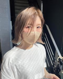 【切りっぱなしボブ】ミルクティーベージュ - NAP hair &Nalow homme掲載