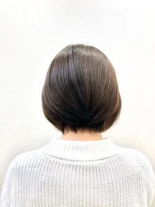 小顔/ショートボブ/ダークカラー/30代40代50代/白髪染 - QUALIS 上福岡店掲載