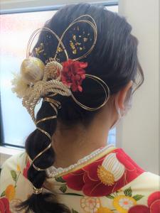 成人式/卒業式ヘア・水引ヘアアレンジ・金箔ヘアアレンジ - HAIR MAKE ATELIER掲載