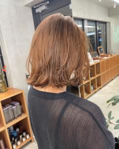 ミディアムレイヤー / レイヤースタイル /オレンジブラウン - nalu.掲載