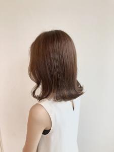 オレンジブラウン×切りっぱなしボブ - first 長町南掲載