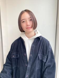 ぷつっとボブ/透明感カラー/ベージュカラー - joli掲載