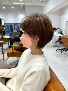 小顔ショート Aラインボブドレスヘア髪質改善 - NeiRo 日本橋 ショートカット髪質改善掲載