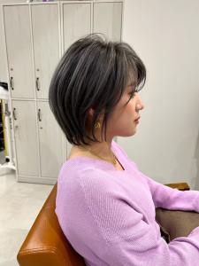 小顔ショート Aラインボブドレスヘア髪質改善 - NeiRo 日本橋 ショートカット髪質改善掲載