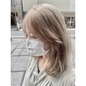 ブロンドカラー/ミディアム/SARA@mio - SARA Beauty Sight 春日店掲載