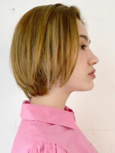 三軒茶屋_レディース_ミディアム_ブロンド_ハイトーン_ボブ - HAIR & MAKE EARTH 三軒茶屋店掲載