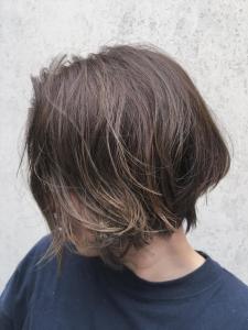ショートボブパーマにオリーブベージュ - marju銀座掲載