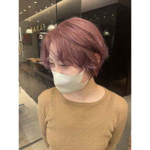 ★new/ピンクベージュ/ショート/SARA@永井ちひろ - SARA Beauty Sight 九大学研都市店掲載