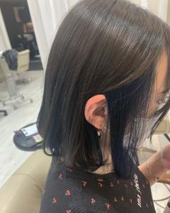 インナーカラー　ブルー - soin de brace 立花店掲載