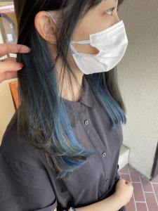 【Luccica】イヤリングカラー × ブルーブラック - Luccica hair&spa掲載
