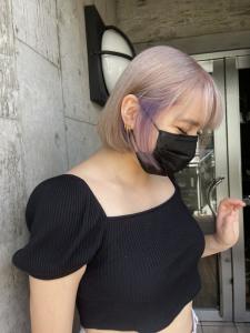 ミルクティーベージュ　グレージュ　切りっぱなしボブ - ARCANA 明治神宮前 表参道 原宿掲載