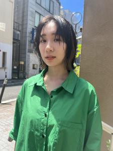 ミルクティーベージュ　グレージュ　切りっぱなしボブ - ARCANA 明治神宮前 表参道 原宿掲載