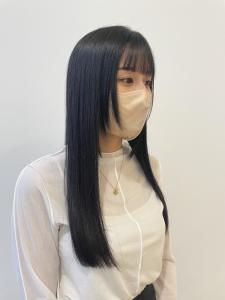髪質改善ブルーブラックカラー☆大中 - SARA Beauty Sight 九大学研都市店掲載