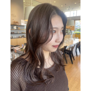 暗髪/ラベンダーグレージュ/セミロング/SARA@mio - SARA Beauty Sight 春日店掲載