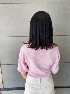 外ハネミディアム - 半個室型美容室 Sourire 春日千歳町店掲載