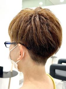 【RATIO 国分寺 渡邊陽平】刈り上げ白髪ぼかしベリショ2 - RATIO HAIR DESIGN掲載