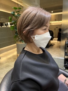 ショート ボブ 髪質改善 イルミナ 白髪染め 白髪ぼかし - Reve by Lond掲載