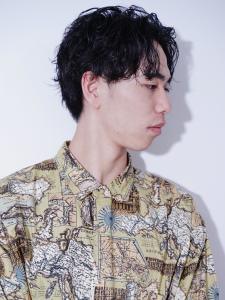 センターパート　波巻きパーマ - 男性専門美容室 growth 博多店掲載