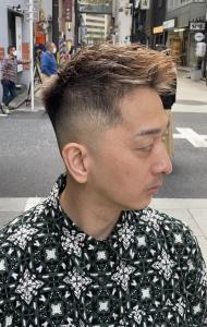 イケオジメッシュカラー　茶髪　ホワイトメッシュ - ドルクス日本橋掲載