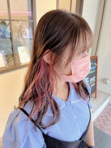 【Luccica】イヤリングカラー×ピンク - Luccica hair&spa掲載