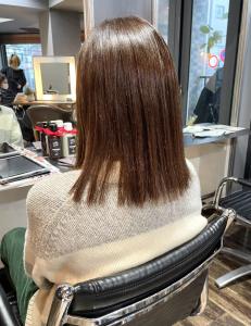 マットベージュカラー・ミディアムボブ - hair＆make egerie掲載