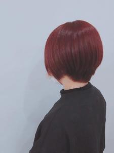 大人可愛いショートボブ＊チェリーピンク - エイムヘアメイク 舟入店掲載