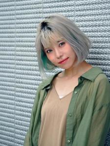 インナーカラー×ワンカールボブ - HAIR & MAKE EARTH 小松店掲載