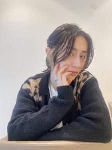 【メンズ】インナーカラー×ハーフアップ - marju銀座掲載