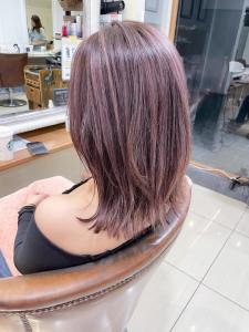 くびれミディアムボブ ピンクベージュ【横浜】w - Neolive aim 横浜店掲載