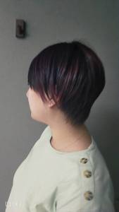 ピンクバイオレット系のハンサムショート - oto.美容室掲載