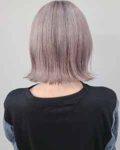 ブリーチ、ペールパープルカラー - エイムヘアメイク 舟入店掲載