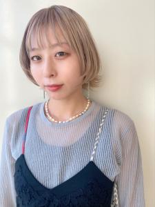 ケアブリーチダブルカラー　ミルクティーベージュ - La Sente Aja 川西掲載