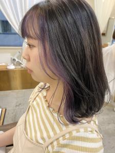 《mallow style》インナーカラー/ラベンダーカラー - mallow*花屋併設の美容院*掲載