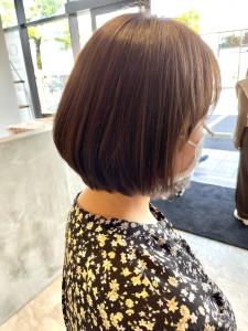 40代大人可愛いショートボブ髪質改善カラー☆山之内 - SARA Beauty Sight 志免店掲載