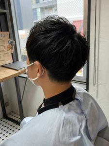 ナチュラルパーマ　黒髪　マッシュスタイル - THIS IS BARBER 2nd掲載