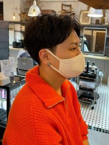 センターパート ツーブロック　パーマ - THIS IS BARBER 2nd掲載