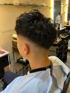 スキンフェード　ツイストスパイラルパーマ - THIS IS BARBER 2nd掲載