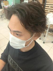 ツーブロック×束感