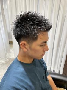 無造作ラフフェード - ヘアーモードキクチ 三越前店掲載