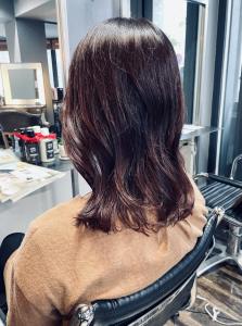 ラベンダーグレージュカラー・ミディアムボブ・バイオレット - hair＆make egerie掲載