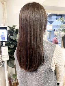 うる艶暗髪ニュアンスカラーナチュラルロング40代梅ヶ丘美容室 - CHAINON掲載