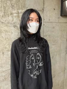 外国人風カラー　ネオンカラー　シアーグレージュ　ボブウルフ - ARCANA 明治神宮前 表参道 原宿掲載