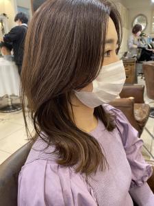 顔まわりレイヤー　ラベンダーベージュ　aya - Neolive aim 横浜店掲載