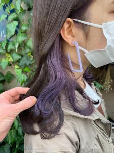 インナーカラーパープル&トップアッシュグレー - ACT仙台 deuxieme掲載