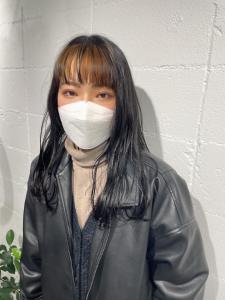 インナー前髪/シースルーバング/黒髪/20代30代 - shell立川【白髪ぼかし/ハイライト/髪質改善/縮毛矯正/ショート】掲載