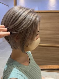 ハンサムショート　ホワイトベージュ - 半個室型美容室 Sourire 箱崎店掲載