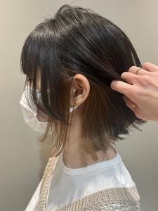 イヤリングカラー　ベージュ - 半個室型美容室 Sourire 箱崎店掲載