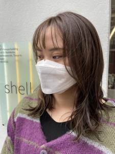 インナーベージュ/ブラウン/オリーブ/大人可愛い - shell立川【白髪ぼかし/ハイライト/髪質改善/縮毛矯正/ショート】掲載